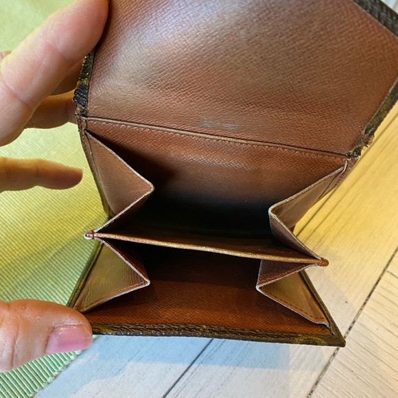 LOUIS VUITTON MONOGRAM CANVAS MONNAIE DOUBLE SNAP WALLET bifold vintage 1989 - Picture 5 of 14